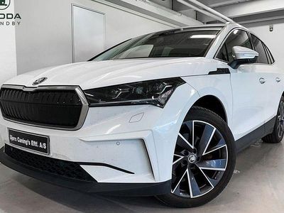 Moon white Brugt 2021 Skoda Enyaq iV Lodge SUV | 259.900 kr.