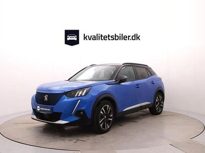 Blåmetal Brugt 2020 Peugeot e-2008 GT-line SUV | 104.900 kr. (God pris)