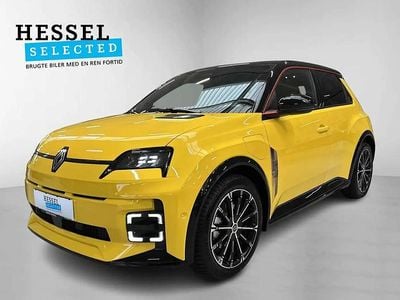 Gul pop/sort tag + rød liste Brugt 2025 Renault R5 Iconic Hatchback | 229.900 kr. (Fair pris)
