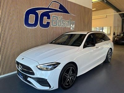 Hvid Brugt 2023 Mercedes C300e AMG Line Premium Plus Stationcar | 454.900 kr. (God pris)