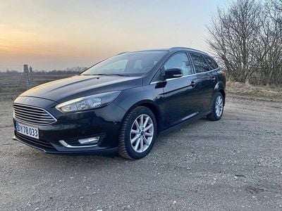 Brugt Ford Focus Titanium 125 HK (91 kW) 2016 Sort Stationcar