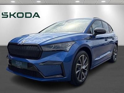 Blåmetal Brugt 2024 Skoda Enyaq iV SportLine SUV | 389.900 kr. (Fair pris)