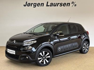 Brugt Citroën C3 PureTech 82 HK (60 kW) 2019 Sortmetal Hatchback