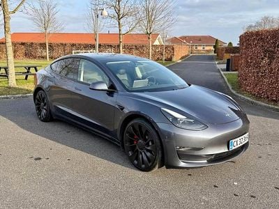 Brugt Tesla Model 3 Performance 377 kW (513 HK) 2021 Grå Sedan