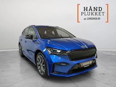 Blåmetal Brugt 2022 Skoda Enyaq iV SportLine SUV | 289.900 kr. (Lidt for dyr)
