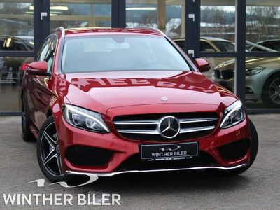 brugt Mercedes C220 d 2,2 AMG Line stc. aut.