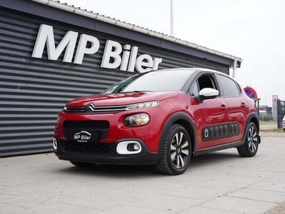 Rød Brugt 2019 Citroën C3 PureTech Hatchback | 119.700 kr. (Fair pris)