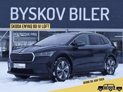 Sortmetal Brugt 2022 Skoda Enyaq iV Loft SUV | 249.995 kr. (Fair pris)