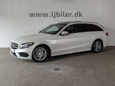Hvidmetal Brugt 2015 Mercedes C220 AMG line Stationcar | 229.800 kr. (Dyr)