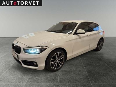 Hvid Brugt 2019 BMW 118 Sport Line Hatchback | 161.700 kr. (God pris)