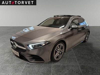 Gråmetal Brugt 2018 Mercedes A180 AMG line Hatchback | 264.700 kr.