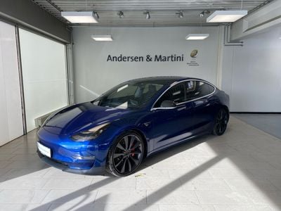 Blåmetal Brugt 2019 Tesla Model 3 Performance Sedan | 188.800 kr.