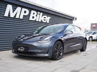 Koksmetal Brugt 2019 Tesla Model 3 Performance Sedan | 199.700 kr. (Lidt for dyr)