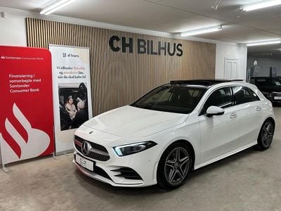 Hvid Brugt 2018 Mercedes A200 AMG line Hatchback | 249.500 kr. (Lidt for dyr)
