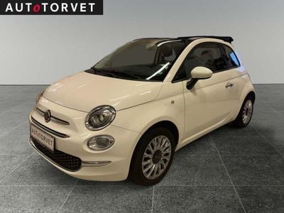 Hvid Brugt 2019 Fiat 500C Lounge Cabriolet | 59.700 kr. (Super pris)