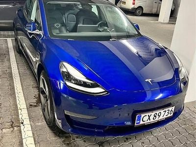 Brugt Tesla Model 3 350 kW (476 HK) 2019 Blå Sedan