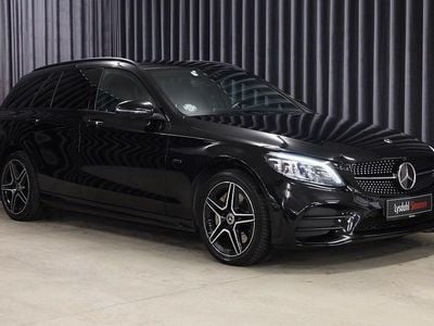 Sortmetal Brugt 2020 Mercedes C300e AMG line Stationcar | 364.900 kr. (Dyr)