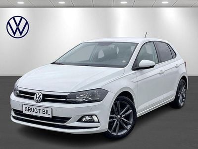 Hvid Brugt 2018 VW Polo Highline Hatchback | 134.900 kr. (Lidt for dyr)