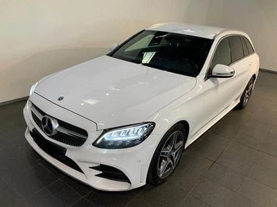 Hvid Brugt 2019 Mercedes C220 AMG line Stationcar | 219.900 kr. (Super pris)