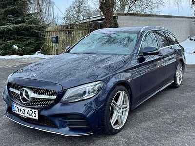 Brugt Mercedes C220 194 HK (142 kW) 2018 Blå Stationcar