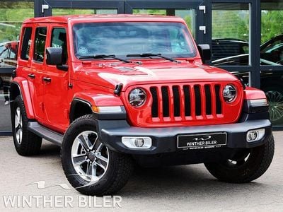 Rød Brugt 2020 Jeep Wrangler Unlimited Sahara SUV | 599.900 kr.
