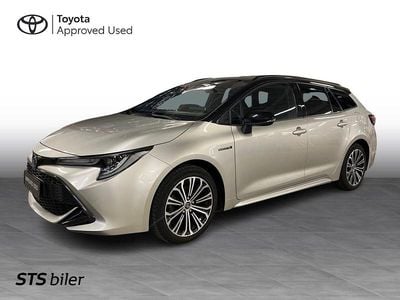 Precious silver/night sky bl. Brugt 2021 Toyota Corolla Design Stationcar | 189.900 kr. (God pris)