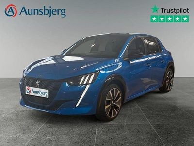 Blå met. Brugt 2020 Peugeot e-208 GT Hatchback | 129.500 kr. (Lidt for dyr)