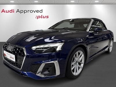 Mørkblåmetal Brugt 2024 Audi A5 Cabriolet S-line plus Cabriolet | 649.900 kr. (Fair pris)