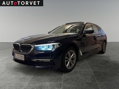 Blåmetal Brugt 2018 BMW 520 Stationcar | 249.700 kr. (Fair pris)
