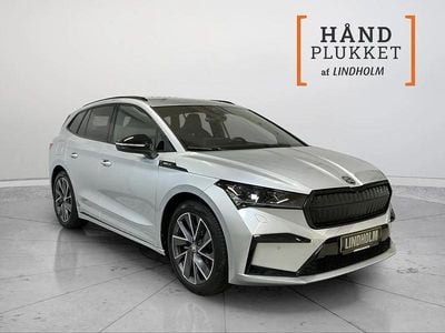 Sølvmetal Brugt 2021 Skoda Enyaq iV SportLine SUV | 209.900 kr. (Lidt for dyr)