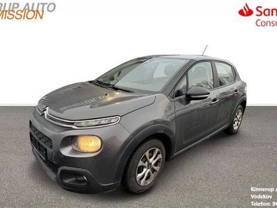 Sort Brugt 2018 Citroën C3 PureTech Hatchback | 74.900 kr. (Super pris)