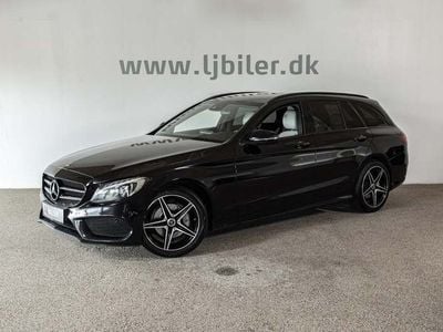 Sort Brugt 2017 Mercedes C220 AMG line Stationcar | 189.800 kr. (Fair pris)