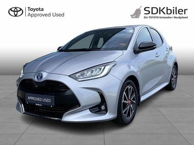 Sølv Brugt 2021 Toyota Yaris Hybrid Style Hatchback | 199.900 kr. (Lidt for dyr)