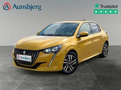 Gul Brugt 2021 Peugeot 208 Allure Hatchback | 134.500 kr. (Fair pris)