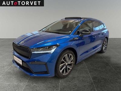 Blåmetal Brugt 2021 Skoda Enyaq iV SportLine SUV | 273.700 kr. (God pris)