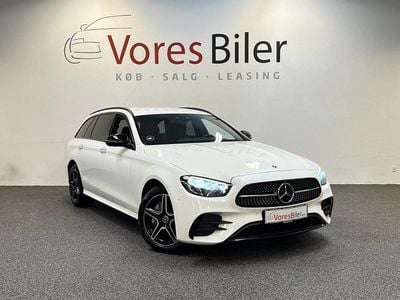 Hvid Brugt 2022 Mercedes E300 AMG line Stationcar | 429.900 kr. (Fair pris)