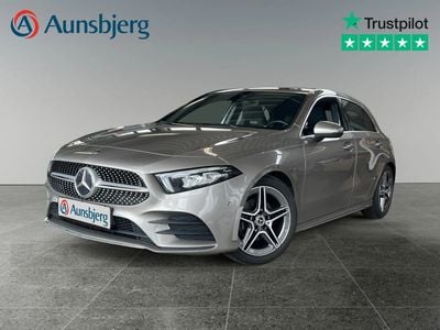 Koks/sølv Brugt 2019 Mercedes A200 AMG line Hatchback | 239.500 kr. (Fair pris)