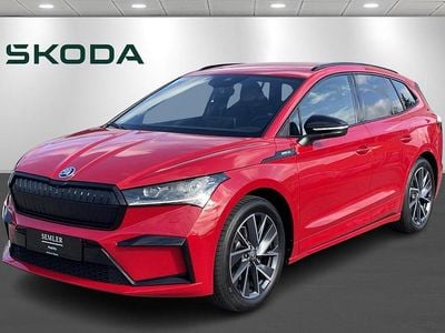 Rødmetal Brugt 2024 Skoda Enyaq iV SportLine SUV | 299.900 kr. (Lidt for dyr)