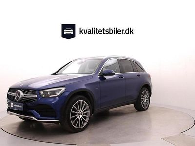 Mørkblå Brugt 2021 Mercedes GLC300e AMG line SUV | 449.900 kr.