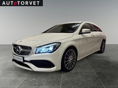 Hvid Brugt 2017 Mercedes CLA200 Shooting Brake AMG line Stationcar | 209.700 kr. (Fair pris)