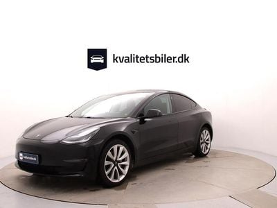 Brugt Tesla Model 3 Standard Range Plus 225 kW (306 HK) 2019 Sortmetal Sedan