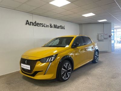Gul Brugt 2021 Peugeot e-208 GT Hatchback | 128.800 kr. (God pris)