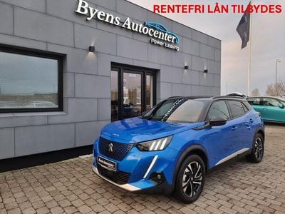 Brugt Peugeot e-2008 GT 100 kW (136 HK) 2021 Blåmetal SUV