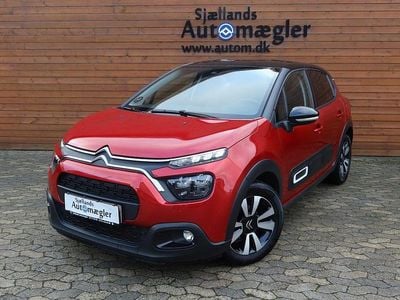 Rød Brugt 2021 Citroën C3 PureTech Hatchback | 100.000 kr. (Fair pris)