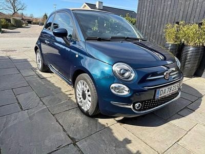 Brugt Fiat 500C Dolcevita 69 HK (50 kW) 2021 Blå Cabriolet