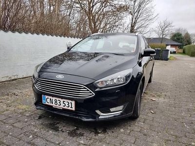Brugt Ford Focus Titanium 125 HK (91 kW) 2017 Sort Hatchback
