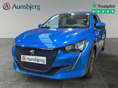 Blå met. Brugt 2021 Peugeot e-208 Active Hatchback | 124.500 kr. (Fair pris)