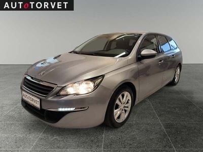 Sølvmetal Brugt 2017 Peugeot 308 Active Stationcar | 59.700 kr. (Super pris)