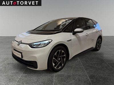Hvid Brugt 2022 VW ID.3 Pro Performance Hatchback | 132.700 kr. (Super pris)