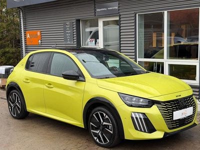 Gul Brugt 2025 Peugeot e-208 GT Hatchback | 189.900 kr. (God pris)